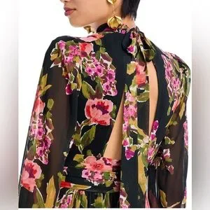 Aqua | Dresses | Aqua Romantic Floral Maxi Dress Size Medium | Poshmark